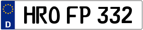 Trailer License Plate